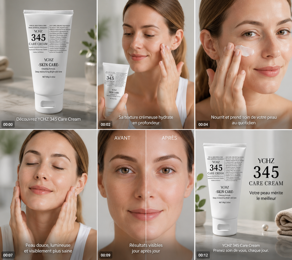 CRÈME HYDRATANTE & APAISANTE YCHZ 345 care cream